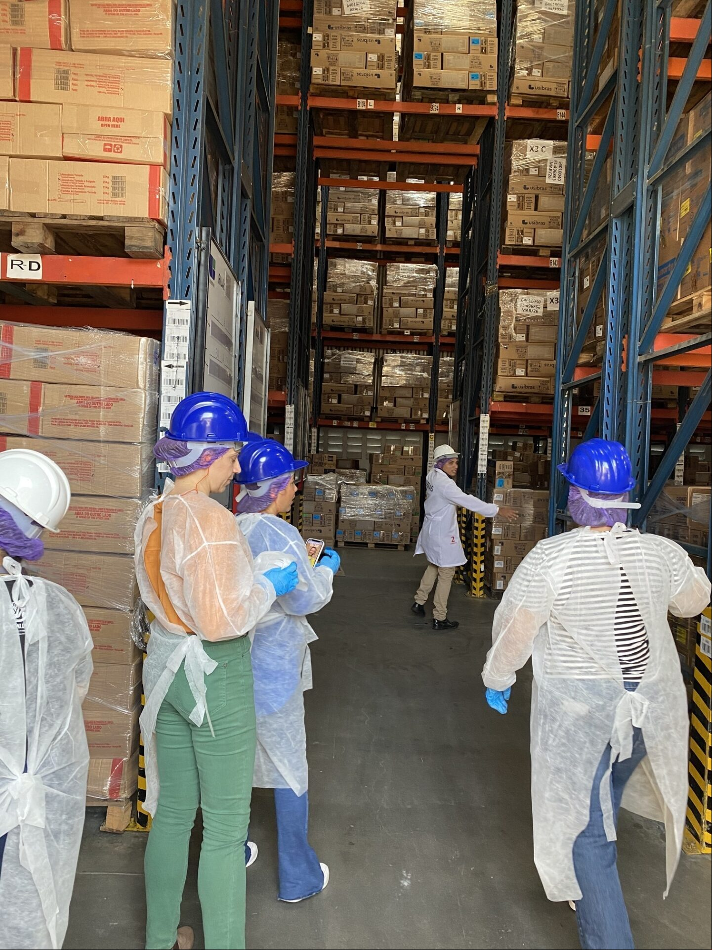 Produtos prontos para exportação.