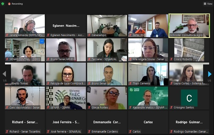 Alguns dos participantes: coordenadores, técnicos de campo e instrutores estaduais.